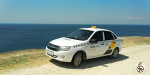 Lada Kalina брендирование Яндекс такси для Казани.