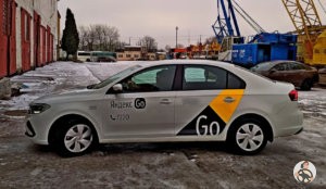 Geely Emgrand EC7 брендрование Яндекс такси для Барнаула