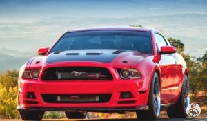 mustang ford red street