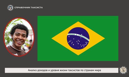 Бразилия, такси, статистика, доходы, расходы водителя