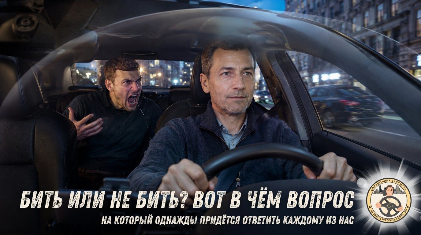 купол профессионализма защищает водителя такси. Да, вероятно он получит низкую оценку в рейтинг от чем-то разъярённого пассажира, но останется на свободе и при своём автомобиле и не потеряет семью.