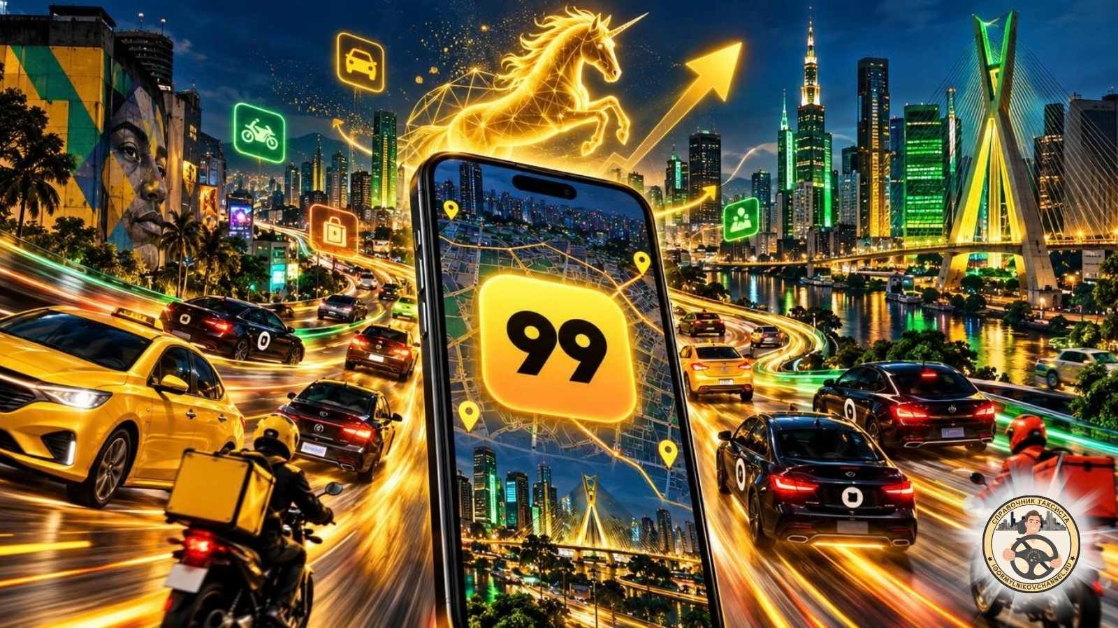 99 первый бразильский агрегатор такси